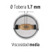 Pistola p/pintar gravedad HVLP vaso plástico, 1.7 mm, TRUPER