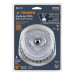 Carda copa 5" alambre trenzado fino, Multi-rosca, TRUPER
