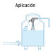Válvula plástica de llenado para flotador, 1/2", FOSET