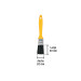 Brocha uso general de 1/2" con mango de plástico, PRETUL