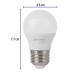 Lámpara de LED tipo bulbo G45 5 W, luz de día, caja, Basic