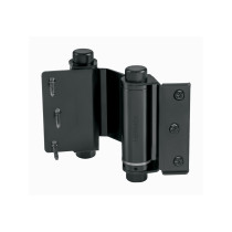 Bisagra de doble acción 3" acero negro, HERMEX