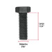 Bolsa con 50 tornillos 7/16" x 1-1/4" acero grado 5, FIERO