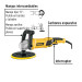 Pulidora rotativa 7", 1200W, con accesorios, PRETUL