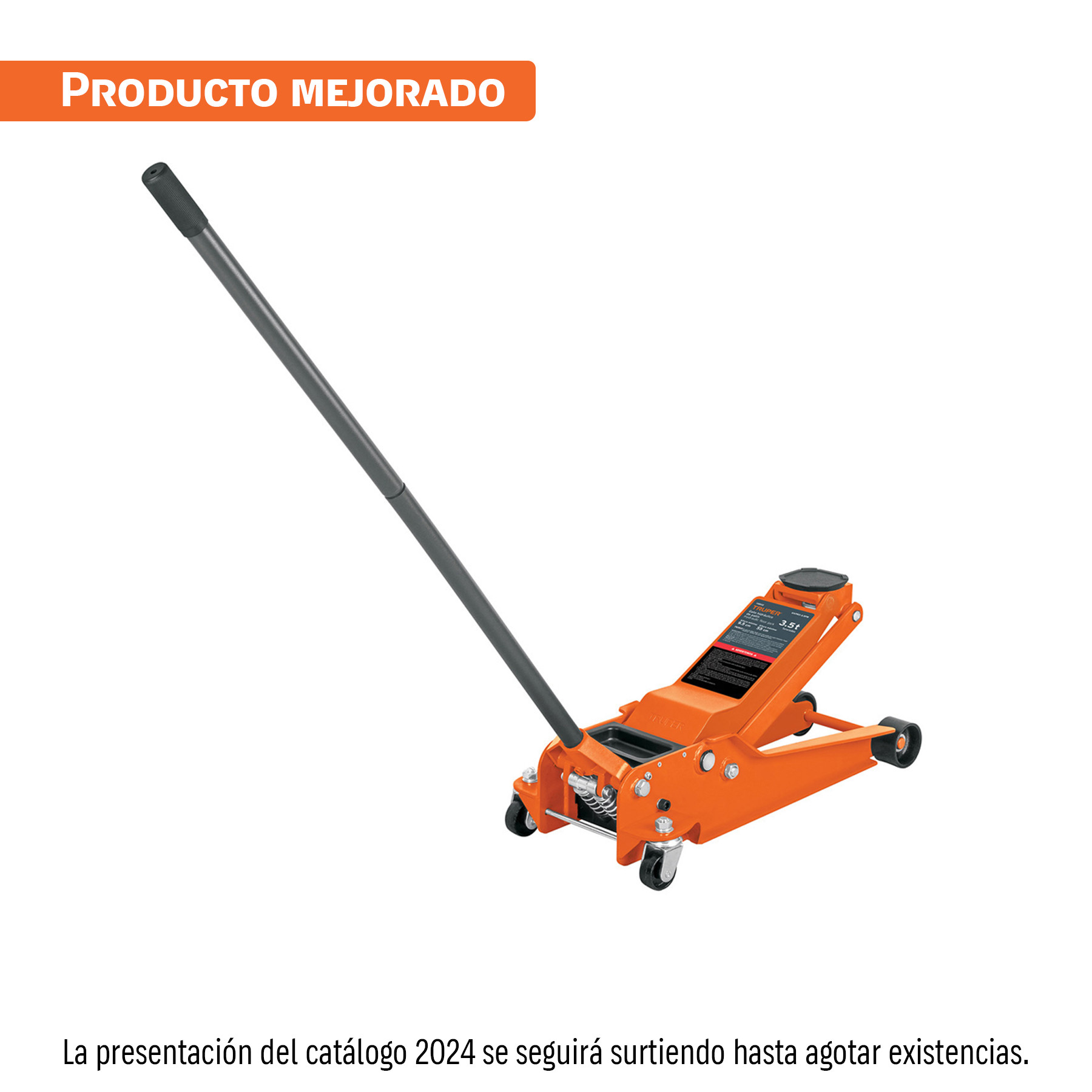 Gato hidráulico profesional de patín,3.5t, elevación rápida