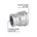 Reducción campana acero galvanizado 1" x 3/4", FOSET