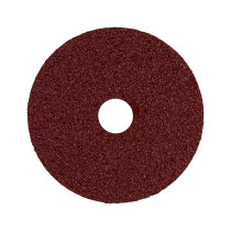 Disco de lija 4-1/2" con respaldo de fibra, grano 24, TRUPER