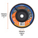 Disco laminado 7" grano 80 centro 7/8", plástico, TRUPER