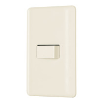 Placa armada 1 interruptor de escalera, marfil, BASIC