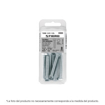 Blíster con 4 tornillos 3/8" x 1-1/2" tipo máquina, FIERO