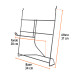 Rack para discos abrasivos 14", TRUPER
