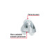 Bolsa c/100 nudos (perros) de hierro p/cable de 1/8", FIERO