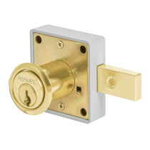 Cerradura para mueble, modelo 26, latón, HERMEX