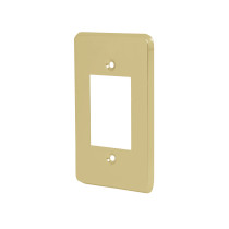 Placa 3 módulos, de aluminio, línea Económica, VOLTECK