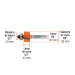 Broca para router, rebajado, 7/8" con balero, TRUPER
