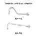 Regadera plato cuadrado 8" sin brazo, cromo, FOSET RIVIERA
