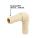 Codo 90° inserción de 1" de polipropileno, FOSET