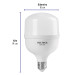 Foco LED alta potencia 30 W (250 W), 6500 K, E26, VOLTECK