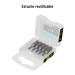 Estuche con 5 puntas hexagonales de 3/32mm largo 1", EXPERT