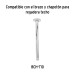 Regadera plato cuadrado 12" sin brazo, cromo, FOSET RIVIERA
