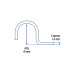 Bolsa c/5 abrazaderas tipo uña 1-1/2" p/tubo pared gruesa