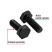 Bolsa con 100 tornillos 1/4" x 3/4" acero grado 5, FIERO