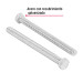 Bolsa con 15 tornillos 3/8" x 4-1/2" tipo máquina, FIERO