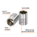 Dado de 13 mm, 6 puntas, cuadro 1/4", TRUPER