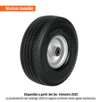 Rueda imponchable 10" para eje central, TRUPER