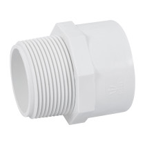 Adaptador macho de PVC de 1-1/2", FOSET