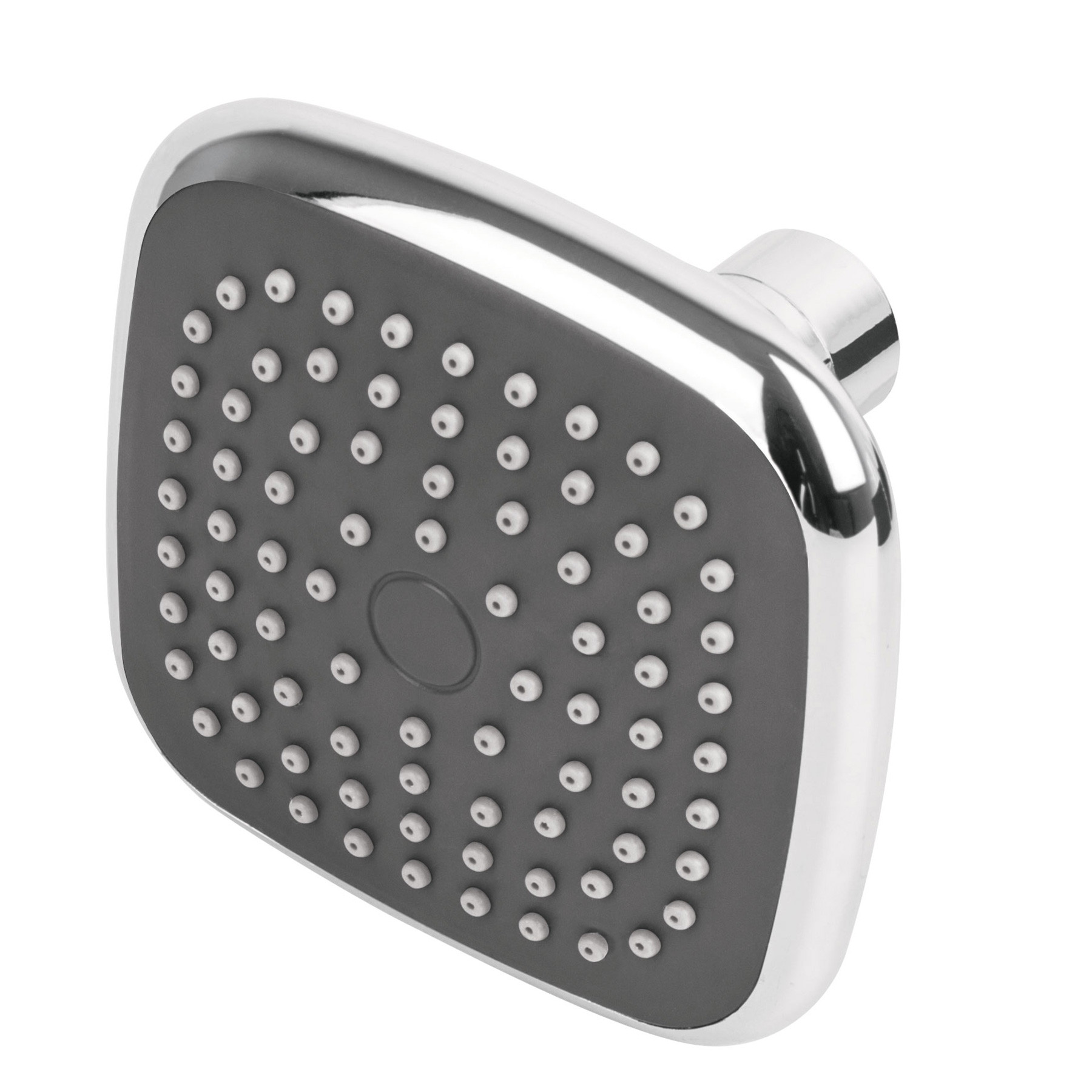 Regadera cuadrada de ABS 3-3/4" sin brazo, FOSET BASIC