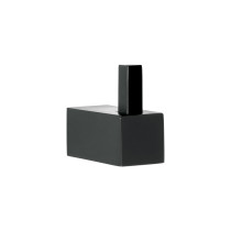 Gancho sencillo para toallas, negro, FOSET KUBO