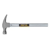 Martillo uña recta 16 oz, mango tubular, PRETUL