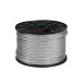 Metro de cable rígido 1/4" de acero 7x7 hilos, 75 m, FIERO