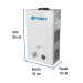 Calentador instantáneo, 11L, 2 servicios, gas LP, FOSET