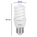 Lámpara espiral mini T2 13 W luz de día en blíster, VOLTECK