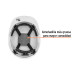 Casco de seguridad ventilado, ajuste de matraca, blanco