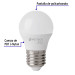 Pack 4 focos LED 3W (25W) G45, 6500K fría, 270 lm, BASIC