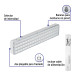 Lámpara de emergencia de 60 Leds 300 lm recargable, VOLTECK