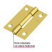 Bisagra rectangular 2" acero latonado, HERMEX