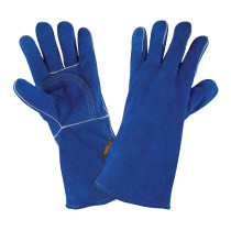 Guantes para soldador, reforzados, azules, TRUPER