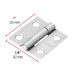 Bisagra rectangular 1" acero pulido, HERMEX