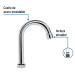 Cuello tipo bar para mezcladora de lavabo, cromo, BASIC