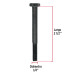 Bolsa con 50 tornillos 1/4" x 2-1/2" acero grado 5, FIERO