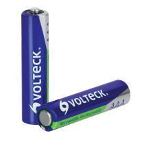 Blíster con 2 pilas recargables AAA larga duración, 1000 mAh