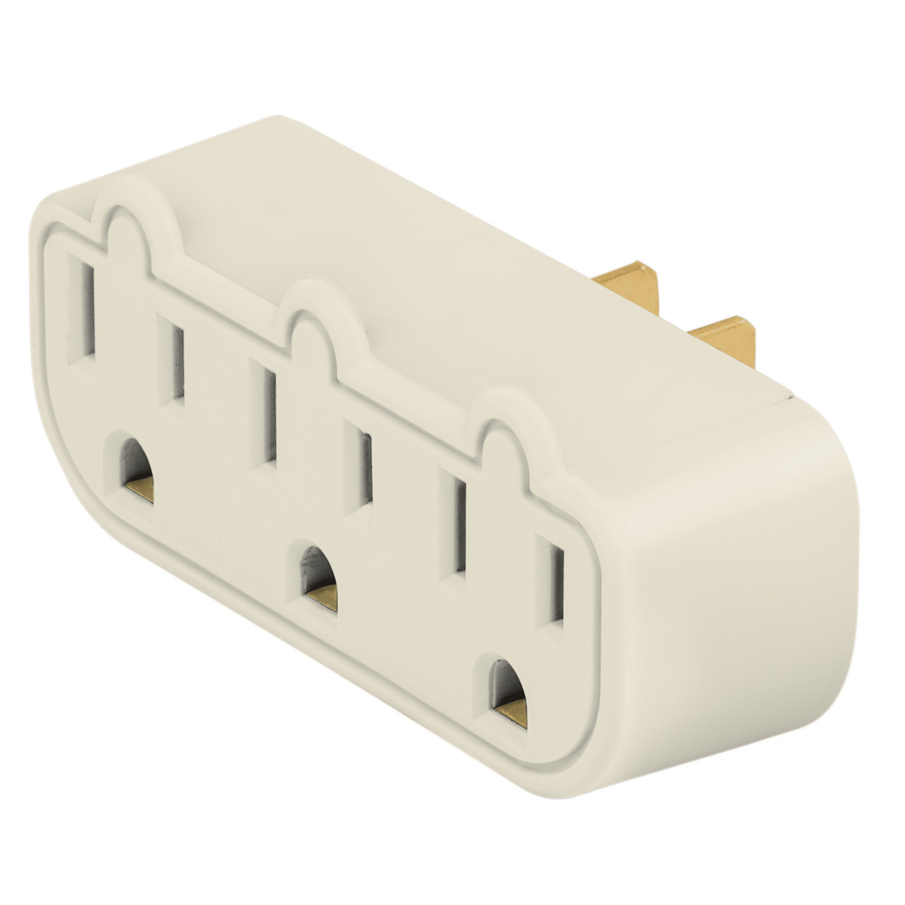 Multicontacto triple aterrizado, barra, VOLTECK