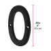 Número 0 de latón sólido 4", negro, HERMEX