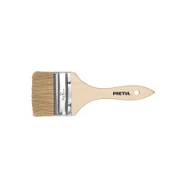 Brocha uso general de 3" con mango de madera, PRETUL