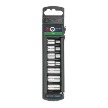 Juego de 7 dados torx cuadro 1/4", TRUPER
