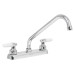 Mezcladora 8" fregadero cromo, cuello largo, cono, BASIC